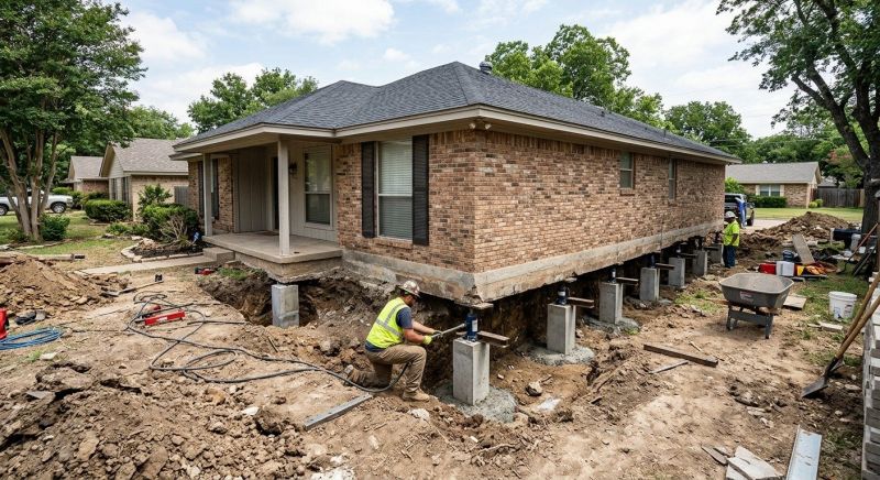 Foundation Pier Leveling in Tampa, FL