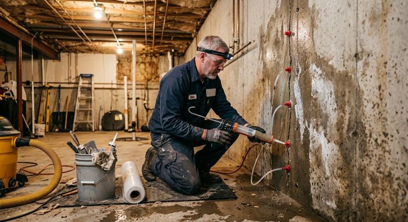 Basement Seepage Repair in Sarasota, FL