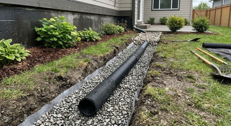 French Drain Installation in Tuscaloosa, AL