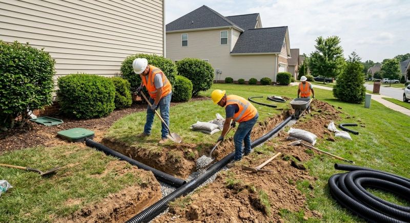 Landscaping Drainage Installation in Birmingham, AL