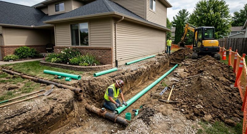 Underground Drain Replacement in Tuscaloosa, AL