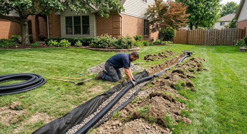 Wet Yard Drainage in Birmingham, AL